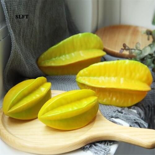 Festive party props Home hotel supermarket Shop Store decoration Fake fruit Artificial Simulation carambola star fruit model