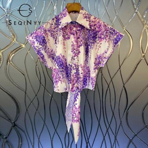 Женские хлопковые рубашки SEQINYY China At AliExpress