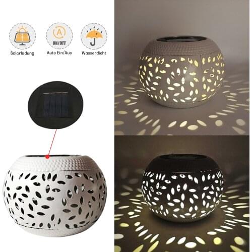 Solar Garden Lanterns for Outdoors Metal Atmosphere LED Lamp Garden Light Decorative for Lawn Yard Walkway Patio Balcony Lamp