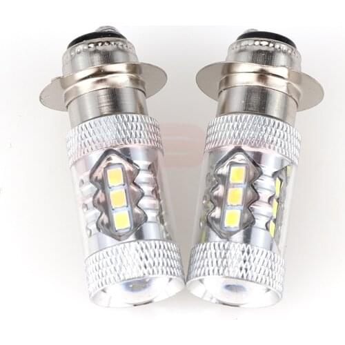 Motorcycle 2PCS 80W Super LED Headlights Bulbs For YAMAHA ATV YFM350 400 450 660 700 Raptor Blaster 200 Banshee 350 Grizzly