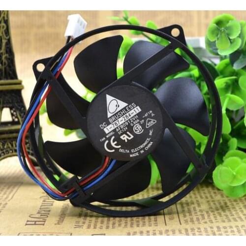 Delta 9225 AFB0912VH 12V 0.60A CPU desktop computer host three line circular cooling fan