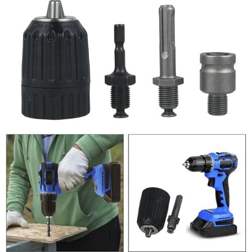 Universal Drill Chuck SDS Plus Adaptor Socket Hex Converter fr Hammer Drill