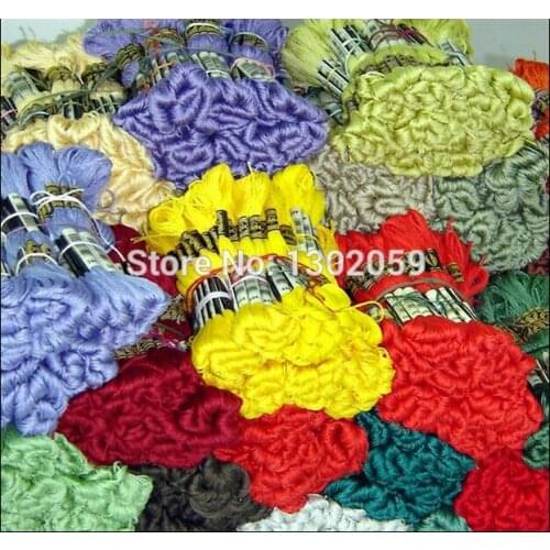 Total 1788 (447X4=1788) Piece Or Four Full Sets Thread Cross Stitch Floss Thread--+100 Piece Needle--Embroidery Thread