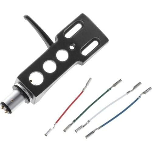 1 Set Metal Turntable Headshell Mount Universal LP Phono Cartridge Replacement Phonograph Head Holder Stylus Lead Wire