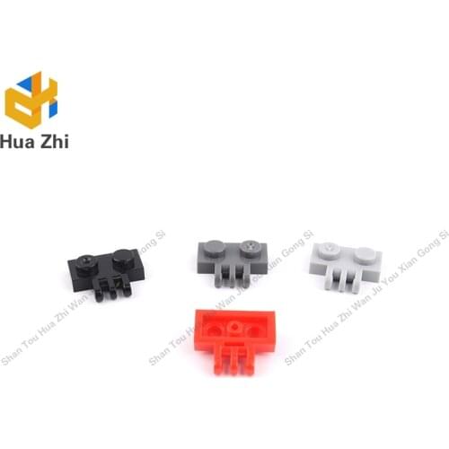 10PCS 2452 Hinge Plate 1 x 2 with 3 Fingers On Side Building Blocks Parts MOC DIY Education Build Toys Brick