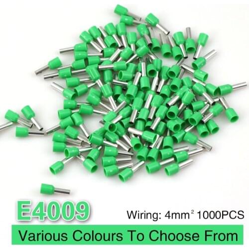 1000PCS Wire Connector Terminator Crimp Connector Conector Eletrico Terminais Tubular Terminale Cable Terminales Set E4009