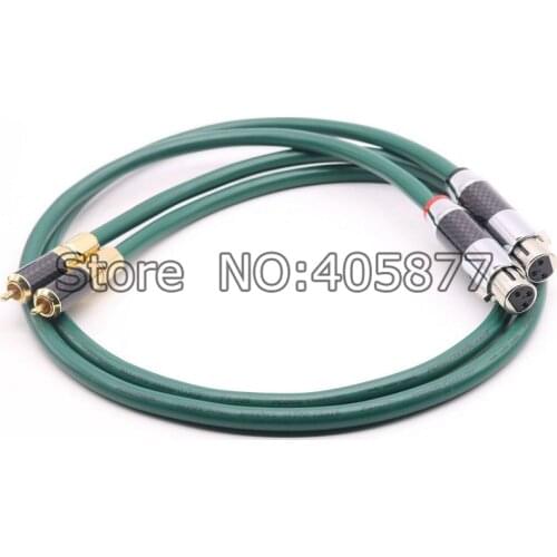 OCC Audio Cable 2 RCA Male to 2 XLR Female HIFI Plug 3 Pin Male Audiophile