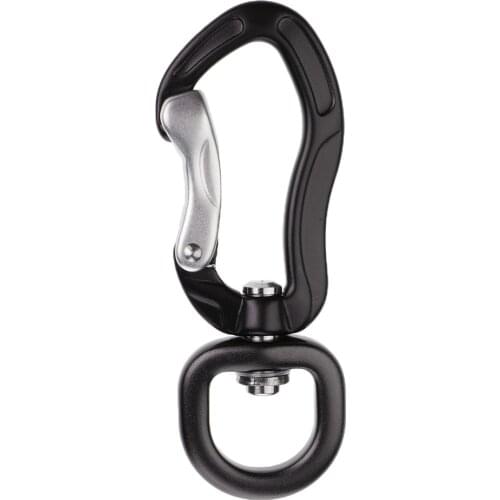 400KG Aviation Aluminum Swivel Eye Snap Hook Clip Backpack Hanging Hook Carabiner 7.5x2.7cm for Outdoor Climbing Camping Hiking