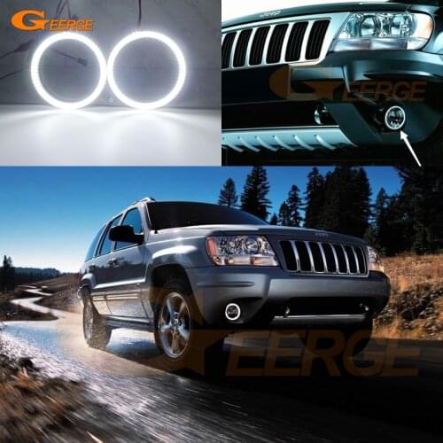 For JEEP GRAND CHEROKEE II 2 WJ WG 2003 2004 2005 Ultra bright SMD LED Angel Eyes halo rings Day Light Car styling
