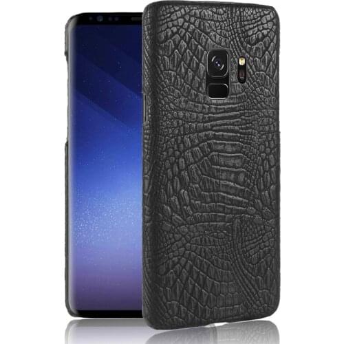 For Samsung S 9 S9 Case Crocodile PU+PC Gel Back Cover Hard Phone Case for Samsung Galaxy S9 Shell Cover Protector