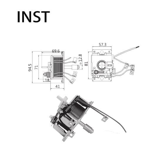 ELECTROMAGNETIC SWTICH SOLENOID FOR 24V 6KW 0.331.450.001 0.331.450.004 0.331.450.005 1.987.ZN0.001 2.007.022.001 2.339.450.012
