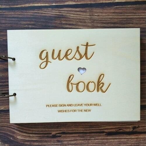 Guest Book Word Wood Wedding Love Theme Rustic Guest Books Heart Wedding Guestbook Wooden Wedding Custom Gift