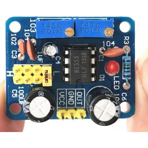 NE555 Pulse Generator Pulse Starter Duty Cycle and Frequency Adjustable Module DIY Kit Oscillator Square Wave Signal Generator