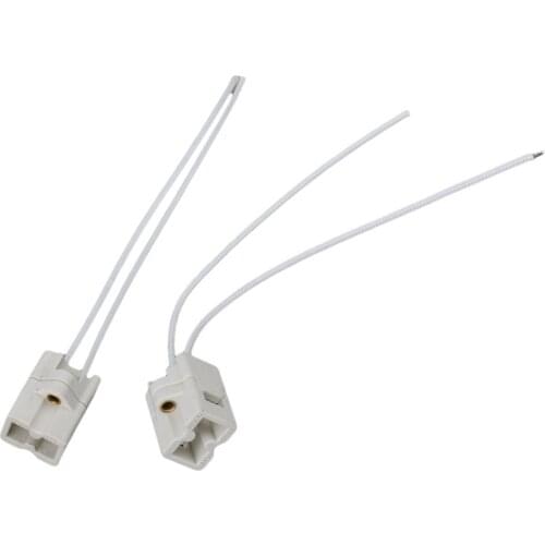 AC110-750V 2A G8.5 Square Socket Ceramic Light Holder for G8.5 Type Halogen LED Lamp Pack of 2