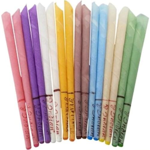 2/10pcs Ear Cleaner Earwax Candles Hollow Blend Cones Natural Beeswax Aromatherapy Earwax Removal Fragrance Candling Cone Relax