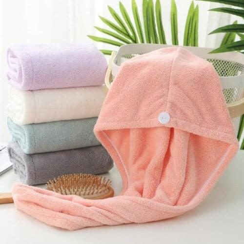 Microfiber Towel Hair Dry Quick Drying Swimming Thick Towel Hair Hat Absorbent Towel Cap Turban Wrap Soft Shower Towel Cap