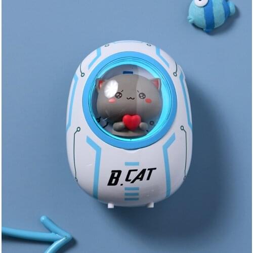 Cute Space Capsule Power Bank 9600mAh Butter Cat USBC External Battery Charger Lite Edition for Phone Powerbank With Night Light