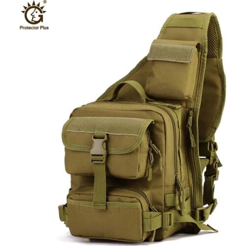 Men Chest Bag Tactical Military Nylon Sports Shoulder Bag Camping Hiking Molle Bags Waterproof Men Travel bag