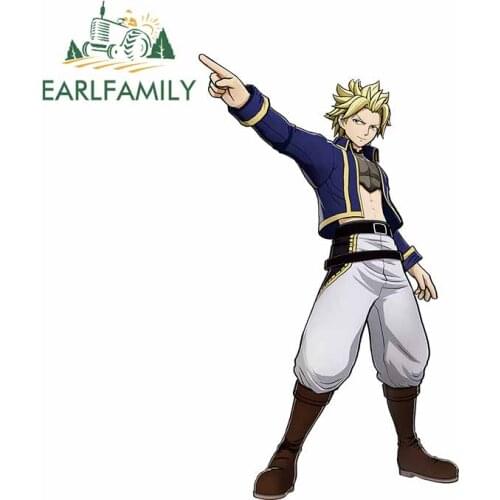 EARLFAMILY 13cm x 7.7cm For FAIRY TAIL Car Stickers Waterproof Decal Anime Graphics Motorcycle Decals Air Conditioner Decor