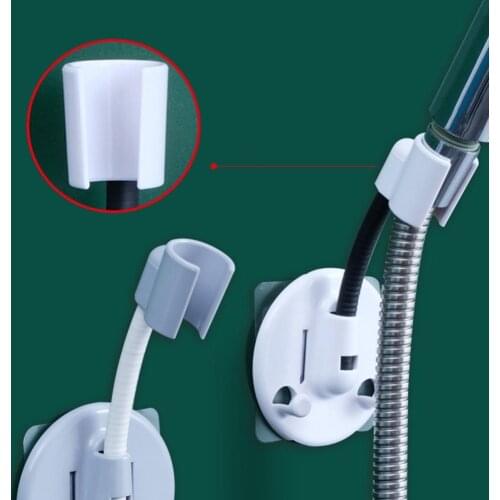 Shower Bracket Punch Free Good Load Capacity Plastic Shower Head Container Bracket for Bathroom Shower Mounting Bracket