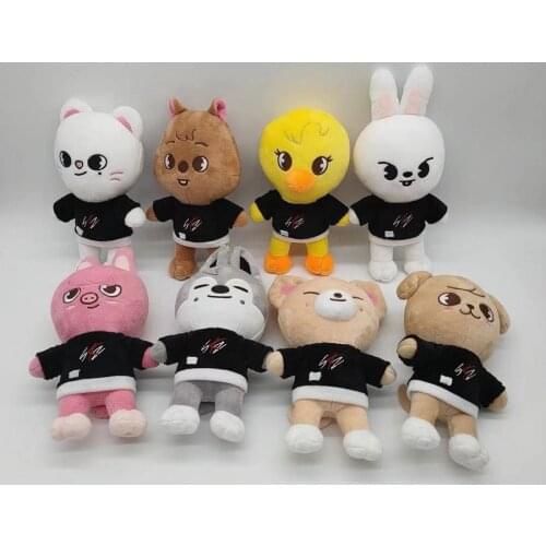 Skzoo Plush Toy Stray Children Cartoon Stuffed Animal Plush Doll Kawaii Companion Leeknow Hyunjin Doll