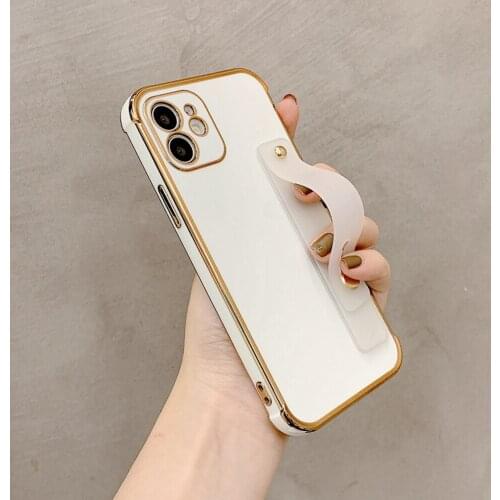 Gold Plating 6D Camera Protection Cover for iPhone 12 Pro 11Pro Xs Max 12 Mini X Xr 7 8 Plus Airbag Heavy Duty Silicone Cover