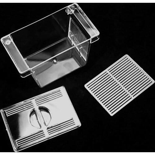 Aquarium Pet Fish Tank Guppy Double Breeding Breeder Rearing Box Hatchery S/L