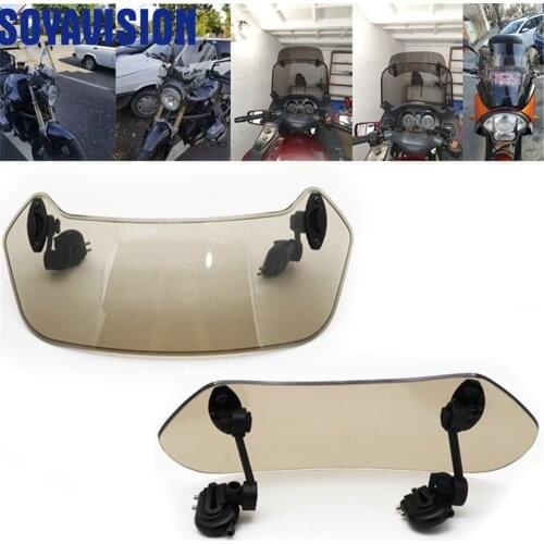 New Motorcycle Risen Adjustable Wind Screen Windshield Spoiler Air Deflector for BMW Kawasaki Z900 Honda Triumph Yamaha