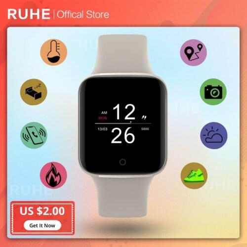 E8 Smart Watch Real-time Heart Rate Body Temperature Measurement Smartwatch Women Men Smart Bracelet for IOS Android