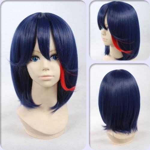 1pcs Anime KILL la KILL Matoi Ryuuko Short Wig Cosplay Costume Party Decor Prop for Women Girl Synthetic Hair Collection