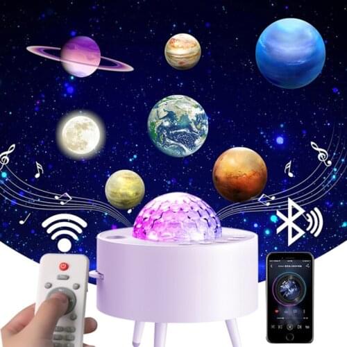 Star Sky Galaxy Projector Lamp LED Night Light USB Projection 9 planets Lamps Christmas Lights Bedroom Decoration Kids Gifts