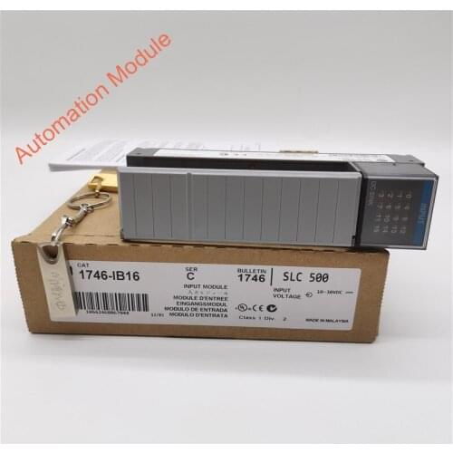 1pc new 1746-IB16 SLC 500 PLC I/O Module 16 Inputs 24 V dc1746IB16 1746-1B16 17461B16 original factory sealed box in stock