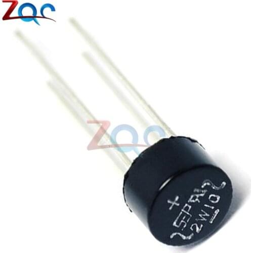 10PCS/Lot New 2W10 2A 1000V Diode Bridge Rectifier replace 2W06 2W08
