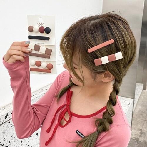 2PC Handmade Chain Hair Clips Gold Color Long Barrettes Hair Clips for Women Girls Korean Fashion Hairpin Hair Accessories Gifts