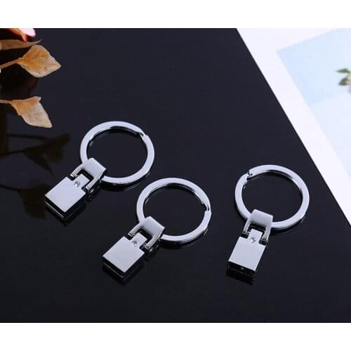 20PCS 8MM Zinc Alloy Keychains Key Rings Fit 8MM Straps Strips Key Chain DIY Accessories For Handmade Jewelry