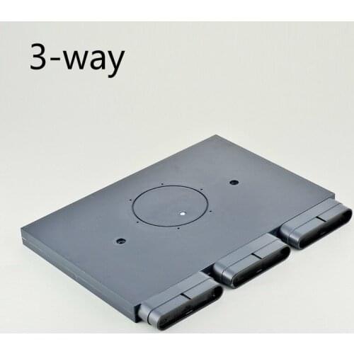 ABS air distribution box under floor ventilation duct distribution box black 3 channels 4 channels 5 channels 10 channels