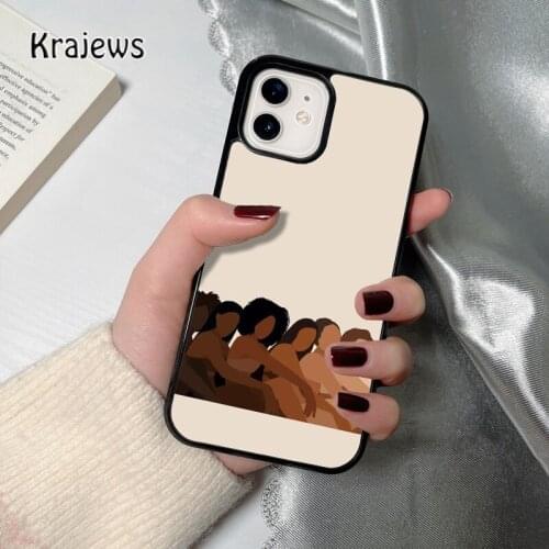 Krajews Equality Women coque Phone Case for iPhone 12 mini 5 6S 7 8 PLUS X XS XR 11 PRO MAX SE 2020 Back Cover Funda Shell