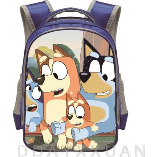 Kids bingo bluey Backpack Kindergarten Backpacks for Kids Cartoon Anime School Bags Boys Girls Cute Rucksack Mochila