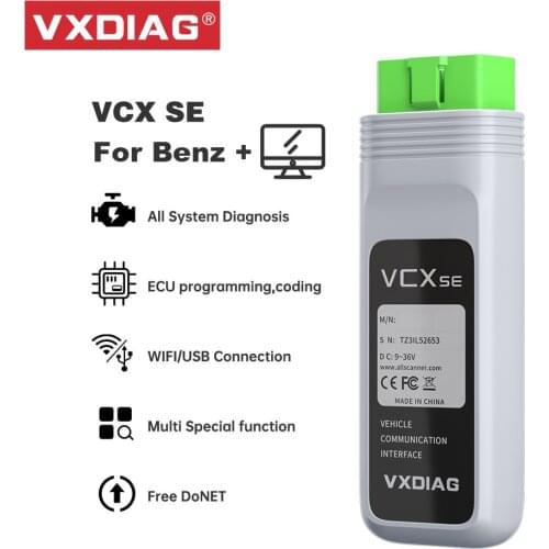 VXDIAG VCX SE For Benz C6 with T420 laptop Automotivo Diagnostic Tool OBD2 scanner For Mercedes Star diagnosis Car accessories