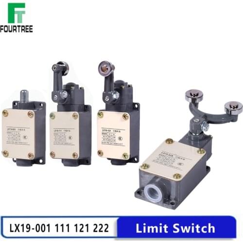 1PCS LX19-001 111 121 222 Limit Switch Silver Contacts Self-reseting 1NO 1NC 5A Travel Switch Micro-motion Limiter High Quality