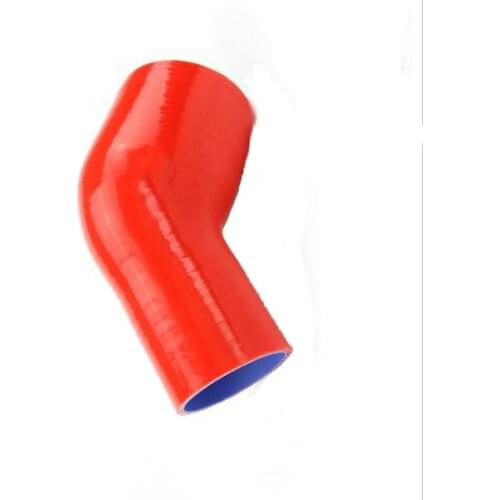 Red ID 57mm 45 Degree Elbow Silicone Hose Pipe Turbo Intake Hose