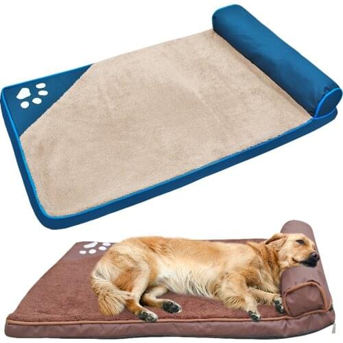 Dog Bed For Large Dogs Pet House Sofa Mat Dogs Beds With Pillow Kennel Soft Pet Cat House Blanket Cushion For Husky Labrador