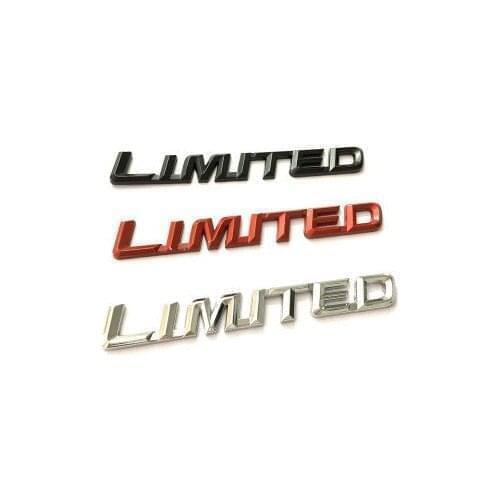 50X Metal Limited 3D Car Emblem Badge Decal Motorcycle Chrome Emblem for Suzuki Honda Kawasaki HARLEY YAMAHA Audi BMW Ford Opel