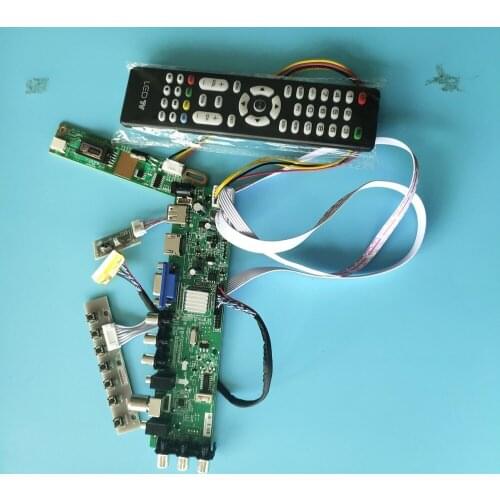 Kit For LTN170WX-L05/LTN170WX-L06 DVB-T2 remote 30pin Controller board TV VGA USB AV 1 CCFL Digital HDMI LCD Panel 1440X900 17"