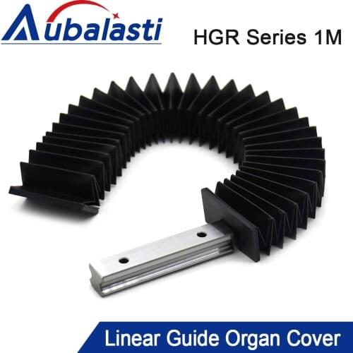 Aubalasti CNC Guide Linear Guide Organ Guide Dust Cover for HGR15 HGR20 HGR25 HGR30 HGR35 HGR40 HGR45 HGR55 HGR65 Linear Rails