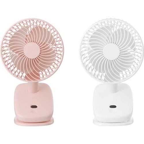 Clip-on Fan 2000 MAh Desktop Fan with Digital Display Adjustable Fan Suitable for Office, Home, Travel