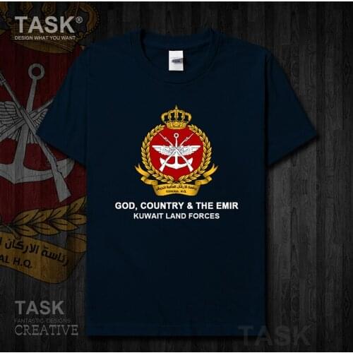 Army Kuwait Kuwaiti al-Kuwait KWT Short sleeve new Tops t shirt mens Military Tactical country summer Fashion sports cotton 01