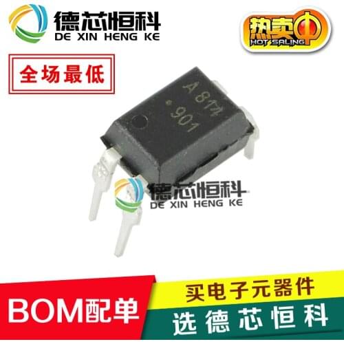 Optocoupler HCPL-814-500E HCPL-814 Silkscreen A814 DIP-4 HCPL814 Optocoupler