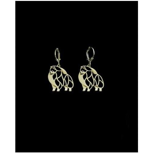 Drop Shipping-Pomeranian Earrings