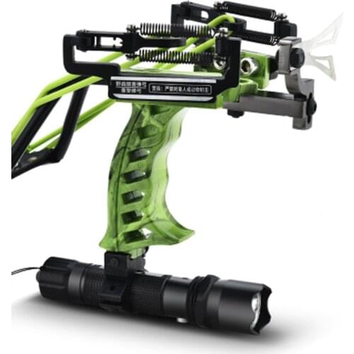 Powerful Laser Slingshot Black Hunting Slingshot Laser Shooting Bow Outdoor Fishing Hunting Slingshot Crossbow